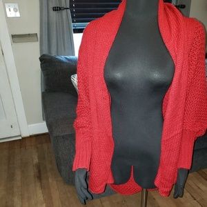 Like new Red S/M Batwing Cardi